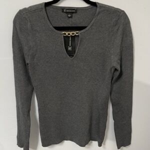 INC Gray Heather Sweater